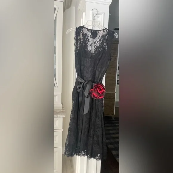 long lace dress design Long Mother-of-the-Bride Dress with Long Sleeves Rose / 20